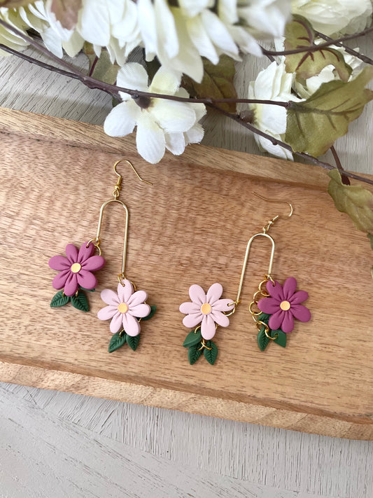 Tiered Floral Dangles