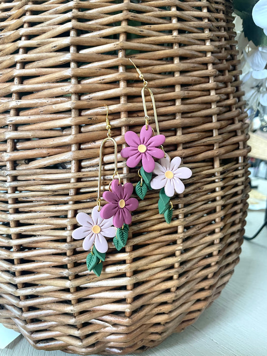 Tiered Floral Dangles